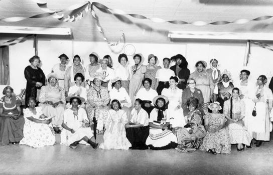 Ladies of Zion Baptist Church gathered for a photo.